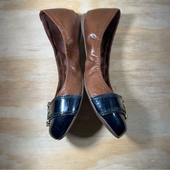 Tory Burch Sienna Brown and Black Ballet Flats Women’s Size 7 - Picture 4 of 6